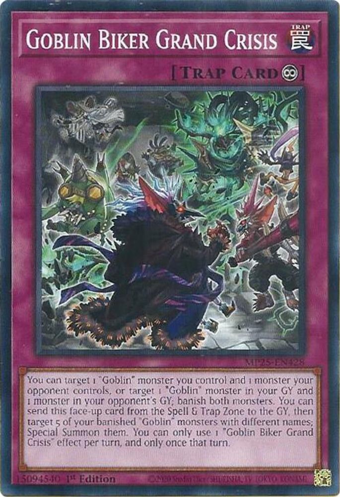 2025 YuGiOh: 2025 Mega-Pack (MP25) - Goblin Biker Grand Crisis (#MP25-EN428, Common) (1st Edition, Near Mint)