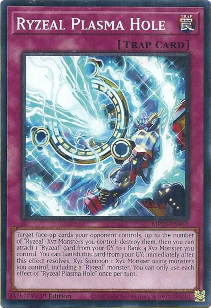 2025 YuGiOh: 2025 Mega-Pack (MP25) - Ryzeal Plasma Hole (#MP25-EN441, Common) (1st Edition, Near Mint)