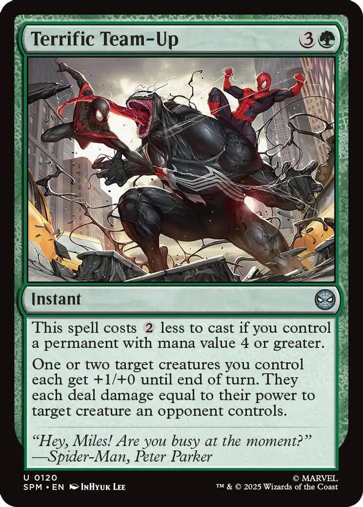 2025 Magic: The Gathering: Marvel's Spider-Man (SPM) - Terrific Team-Up (#120, Uncommon) (, Near Mint)