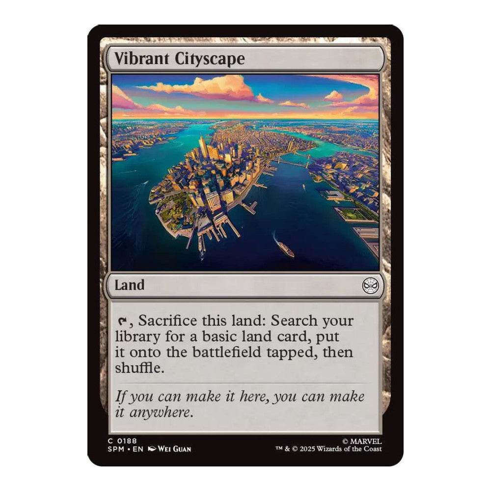 2025 Magic: The Gathering: Marvel's Spider-Man (SPM) - Vibrant Cityscape (#188, Common) (, Near Mint)