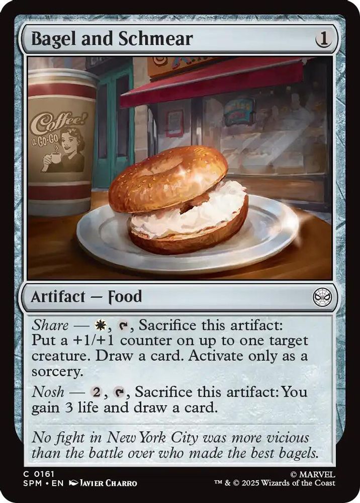 2025 Magic: The Gathering: Marvel's Spider-Man (SPM) - Bagel and Schmear (#161, Common) (, Near Mint)