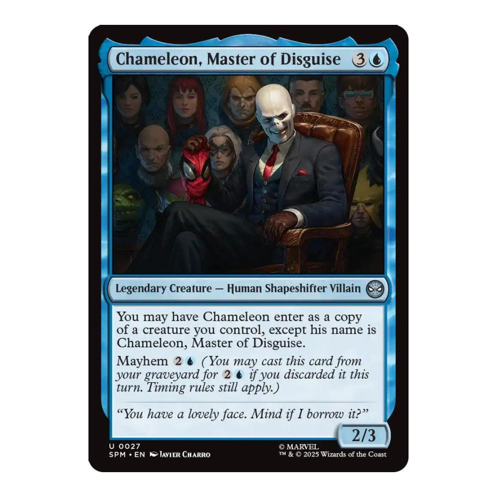 2025 Magic: The Gathering: Marvel's Spider-Man (SPM) - Chameleon, Master of Disguise (#27, Uncommon) (, Near Mint)