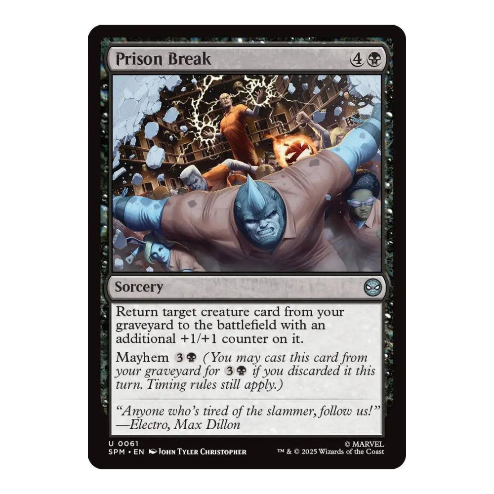 2025 Magic: The Gathering: Marvel's Spider-Man (SPM) - Prison Break (#61, Uncommon) (, Near Mint)