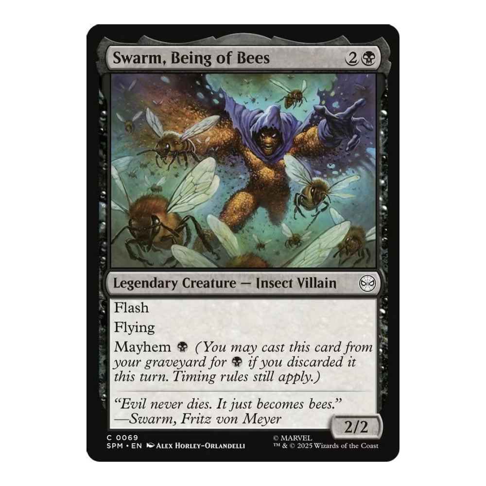 2025 Magic: The Gathering: Marvel's Spider-Man (SPM) - Swarm, Being of Bees (#69, Common) (, Near Mint)
