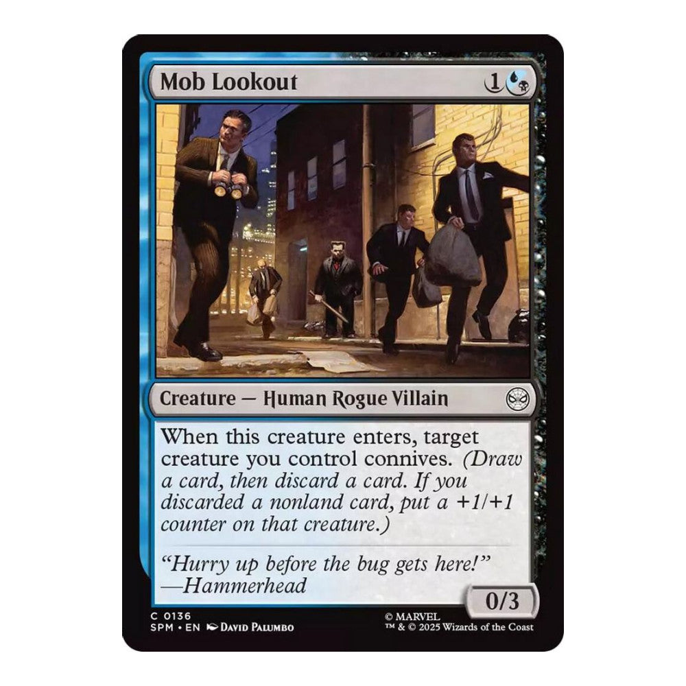 2025 Magic: The Gathering: Marvel's Spider-Man (SPM) - Mob Lookout (#136, Common) (, Near Mint)
