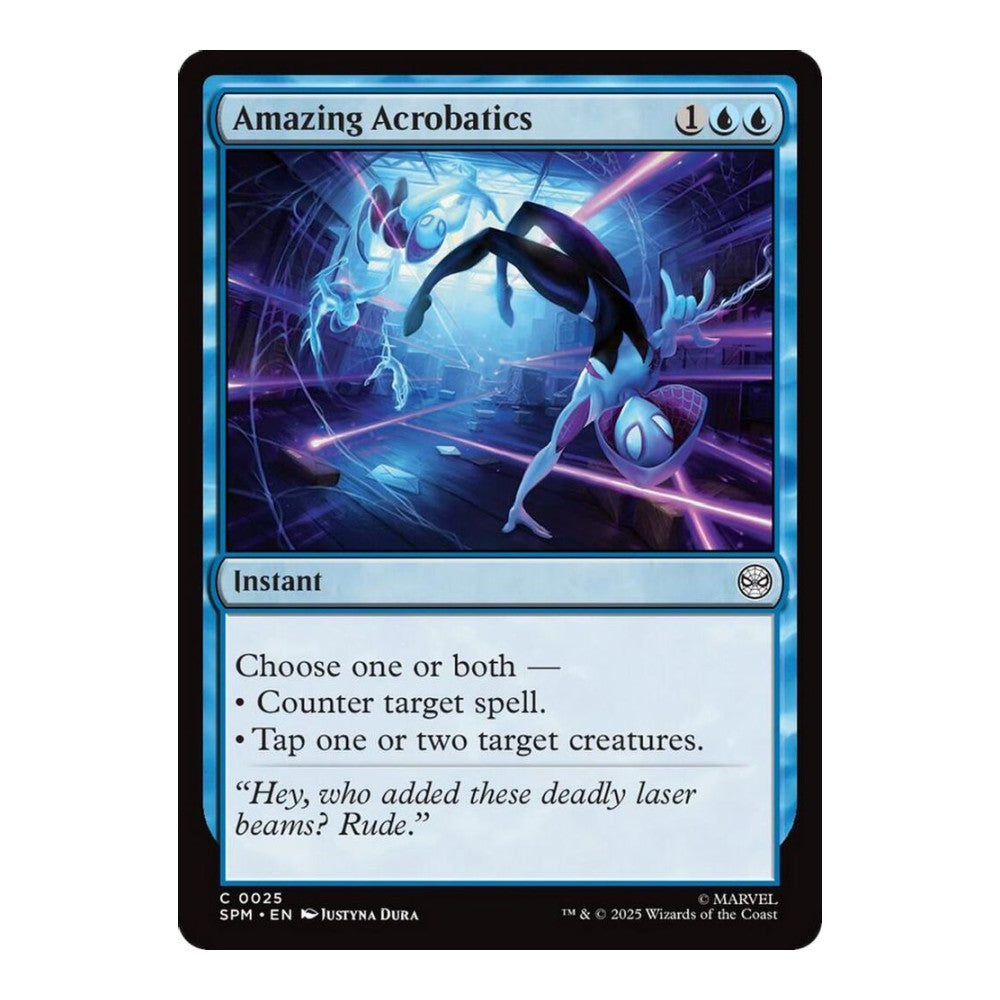 2025 Magic: The Gathering: Marvel's Spider-Man (SPM) - Amazing Acrobatics (#25, Common) (, Near Mint)