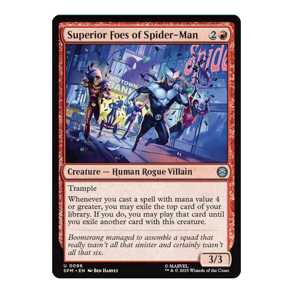 2025 Magic: The Gathering: Marvel's Spider-Man (SPM) - Superior Foes of Spider-Man (#96, Uncommon) (, Near Mint)