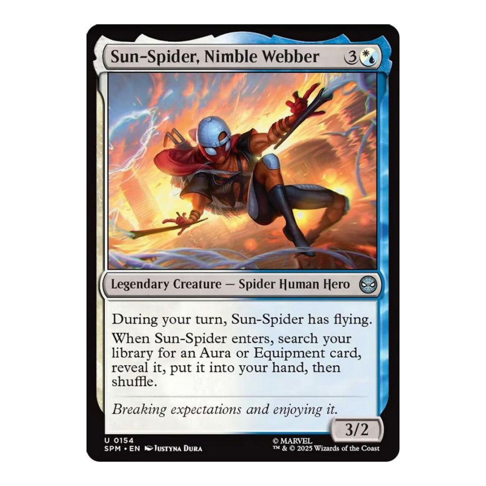 2025 Magic: The Gathering: Marvel's Spider-Man (SPM) - Sun-Spider, Nimble Webber (#154, Uncommon) (, Near Mint)