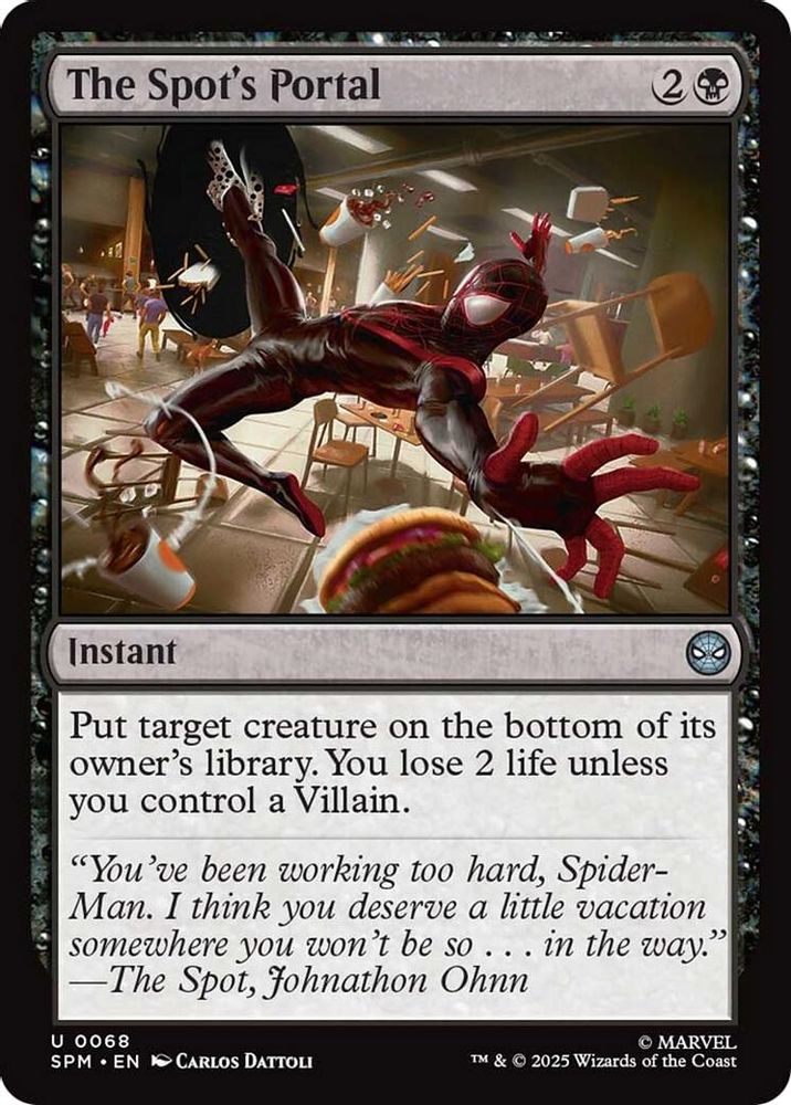 2025 Magic: The Gathering: Marvel's Spider-Man (SPM) - The Spot's Portal (#68, Uncommon) (, Near Mint)