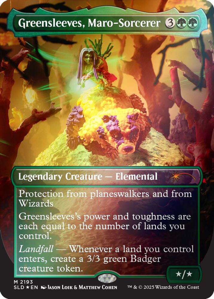 2026 Magic: The Gathering: Secret Lair Drop Series (SLD) - Greensleeves, Maro-Sorcerer (Rainbow Foil) (#2193, Mythic Rare) (Foil, Near Mint)