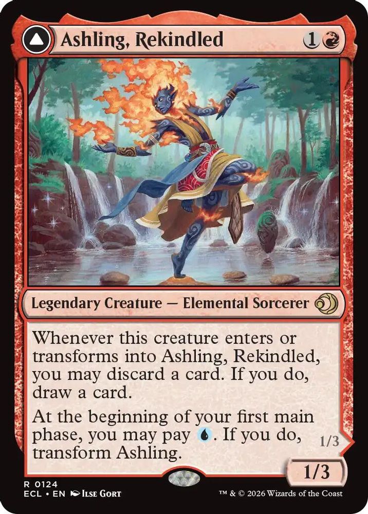 2026 Magic: The Gathering: Lorwyn Eclipsed (ECL) - Ashling Rekindled (#124, Rare) (, Near Mint)