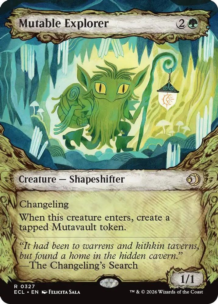 2026 Magic: The Gathering: Lorwyn Eclipsed (ECL) - Mutable Explorer Showcase (#327, Rare) (, Near Mint)