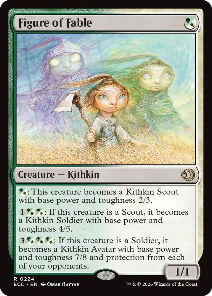 2026 Magic: The Gathering: Lorwyn Eclipsed (ECL) - Figure of Fable (#224, Rare) (, Near Mint)