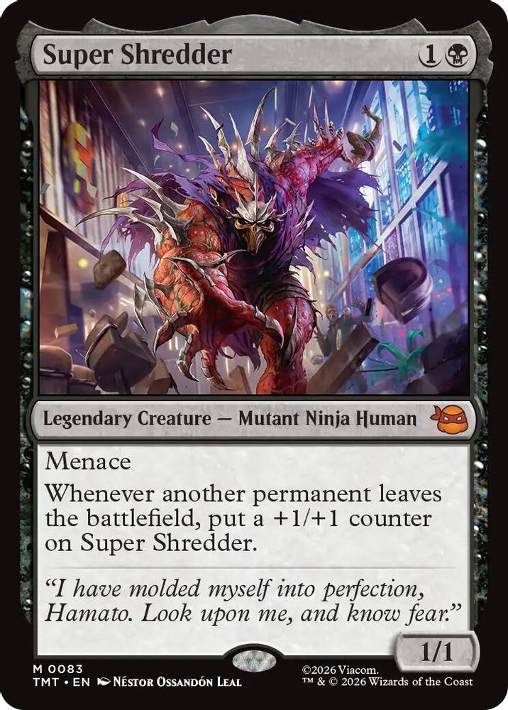 2026 Magic: The Gathering: Teenage Mutant Ninja Turtles (TMT) - Super Shredder (#83, Mythic Rare) (Foil, Near Mint)
