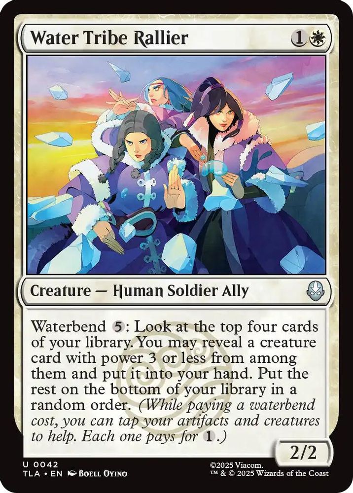 2025 Magic: The Gathering: Avatar: The Last Airbender (TLA) - Water Tribe Rallier (#42, Uncommon)