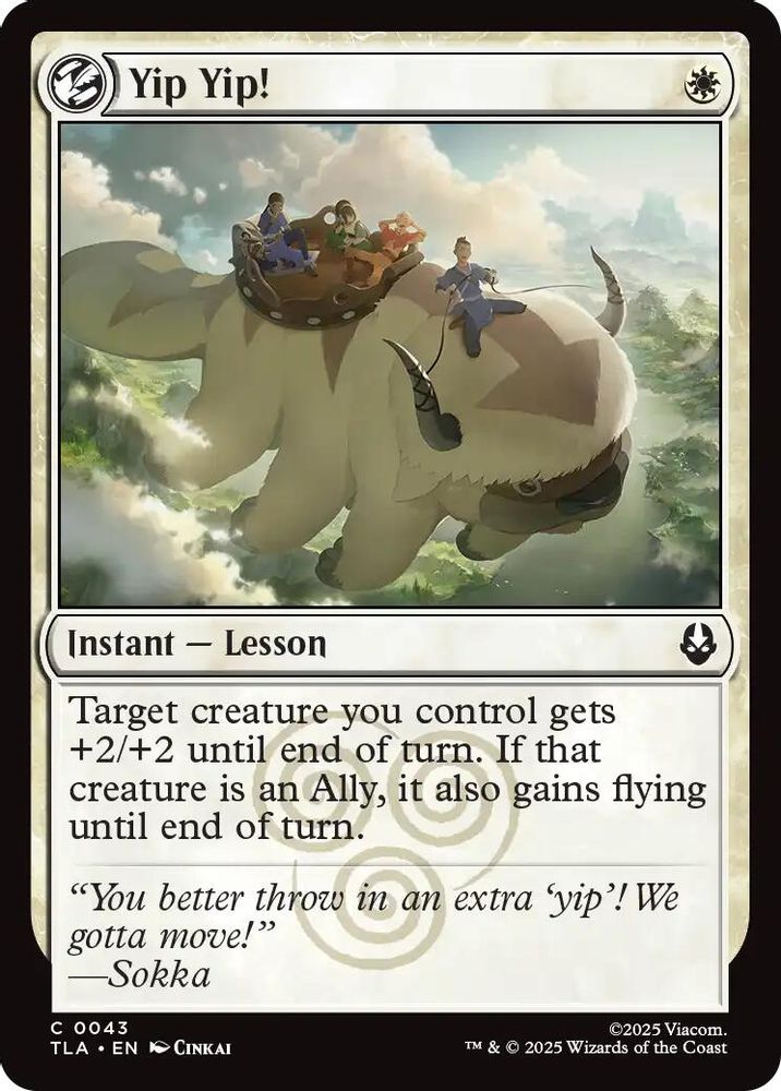 2025 Magic: The Gathering: Avatar: The Last Airbender (TLA) - Yip Yip (#43, Common) (, Near Mint)