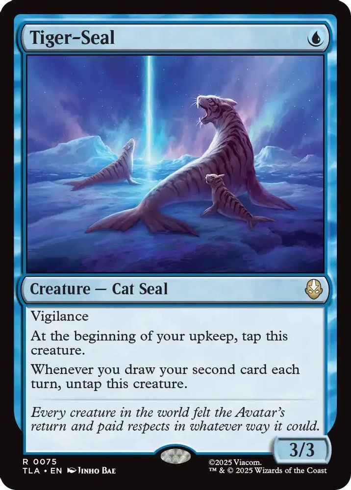 2025 Magic: The Gathering: Avatar: The Last Airbender (TLA) - Tiger Seal (#75, Rare) (, Near Mint)