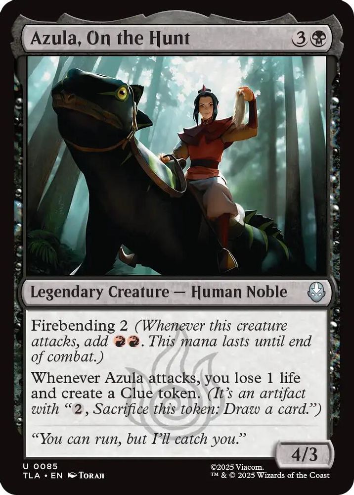 2025 Magic: The Gathering: Avatar: The Last Airbender (TLA) - Azula On the Hunt (#85, Uncommon) (, Near Mint)