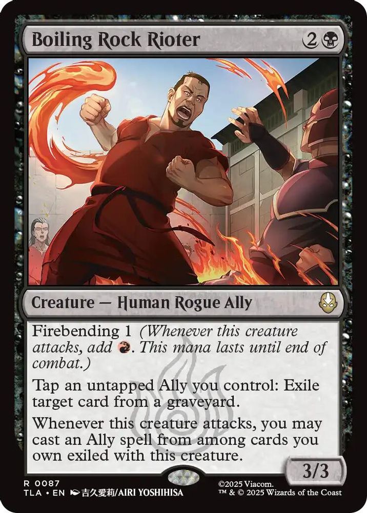 2025 Magic: The Gathering: Avatar: The Last Airbender (TLA) - Boiling Rock Rioter (#87, Rare) (, Near Mint)