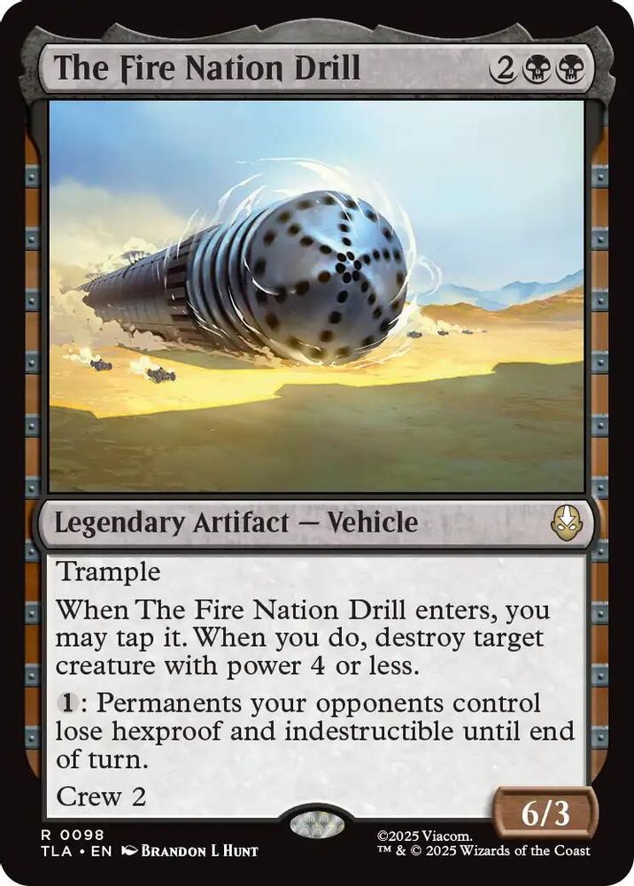 2025 Magic: The Gathering: Avatar: The Last Airbender (TLA) - The Fire Nation Drill (#98, Rare)