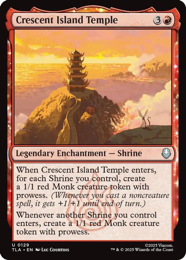 2025 Magic: The Gathering: Avatar: The Last Airbender (TLA) - Crescent Island Temple (#129, Uncommon) (, Near Mint)