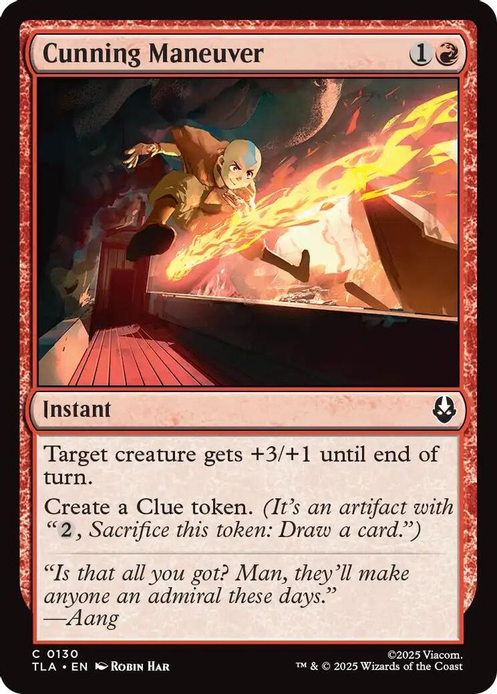 2025 Magic: The Gathering: Avatar: The Last Airbender (TLA) - Cunning Maneuver (#130, Common) (, Near Mint)