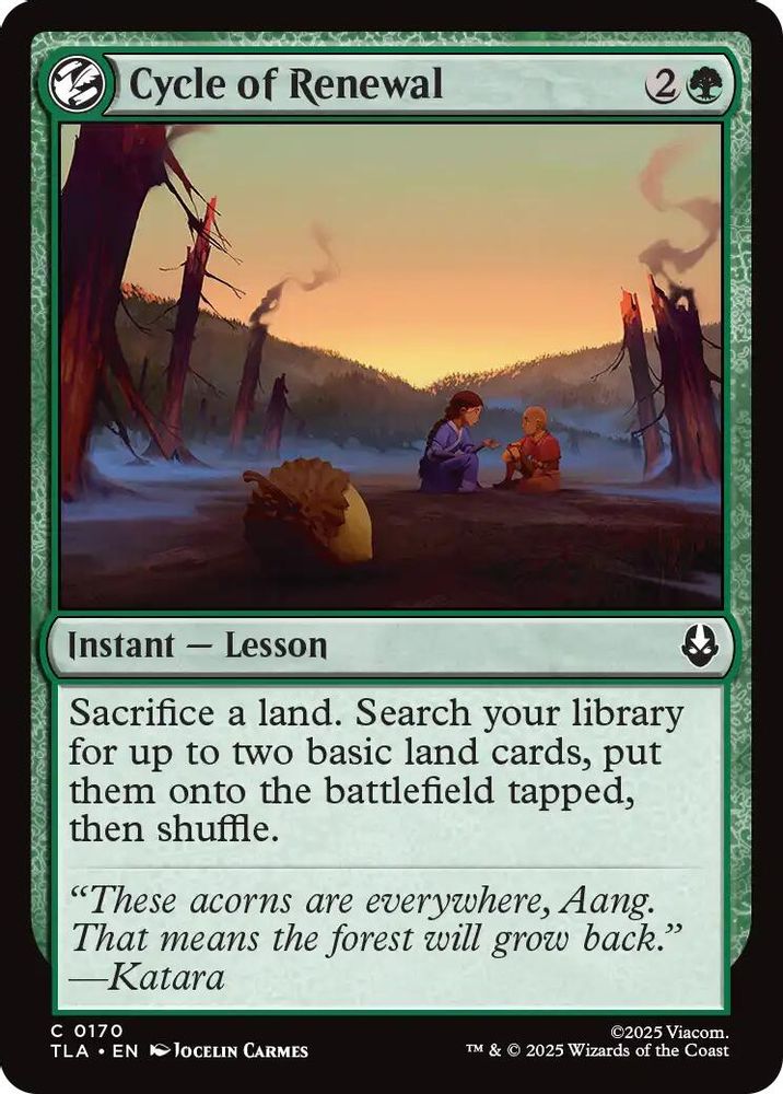 2025 Magic: The Gathering: Avatar: The Last Airbender (TLA) - Cycle of Renewal (#170, Common) (Foil, Near Mint)