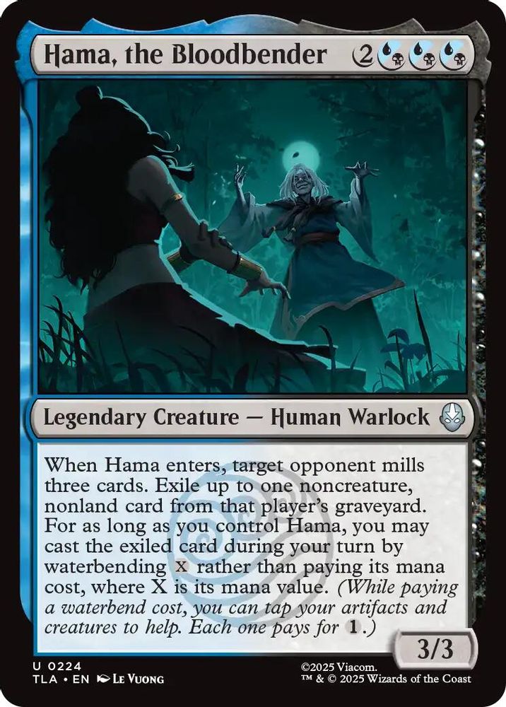 2025 Magic: The Gathering: Avatar: The Last Airbender (TLA) - Hama the Bloodbender (#224, Uncommon) (, Near Mint)