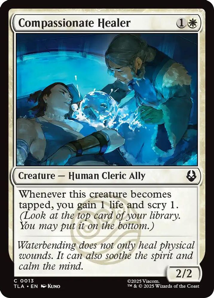 2025 Magic: The Gathering: Avatar: The Last Airbender (TLA) - Compassionate Healer (#13, Common) (, Near Mint)
