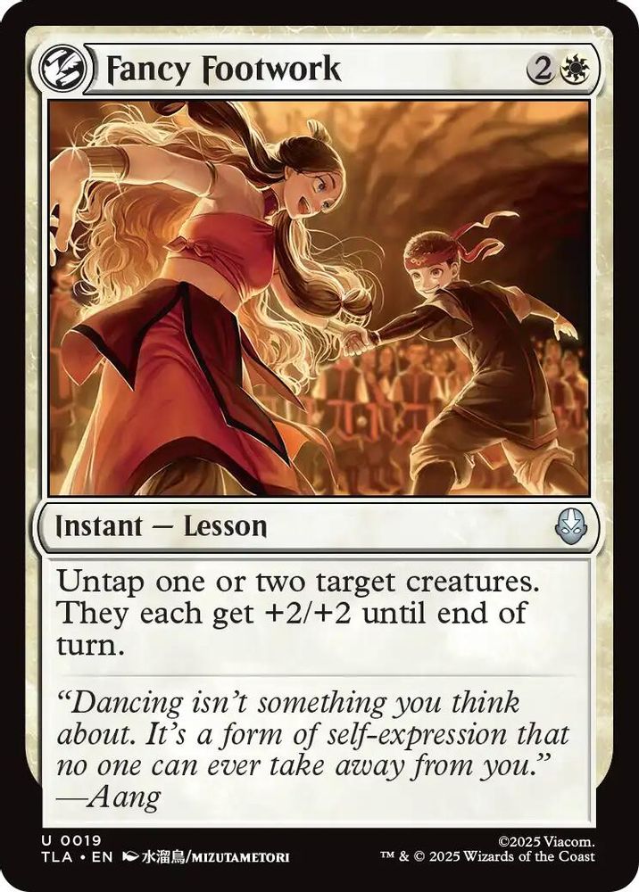 2025 Magic: The Gathering: Avatar: The Last Airbender (TLA) - Fancy Footwork (#19, Uncommon)