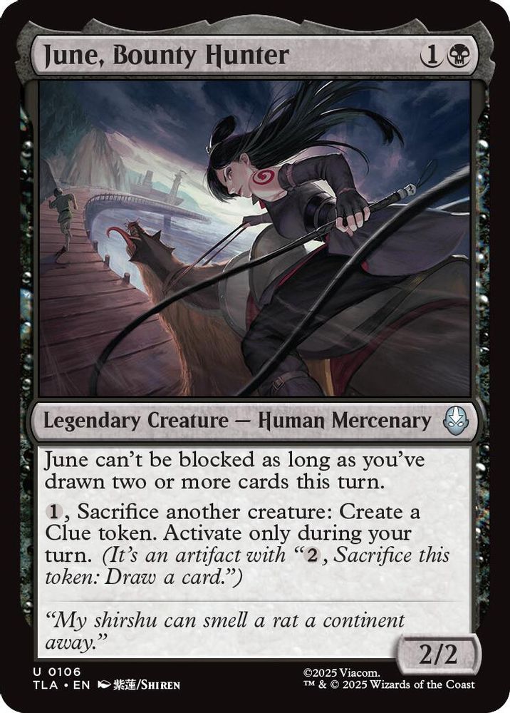 2025 Magic: The Gathering: Avatar: The Last Airbender (TLA) - June Bounty Hunter (#106, Uncommon) (, Near Mint)
