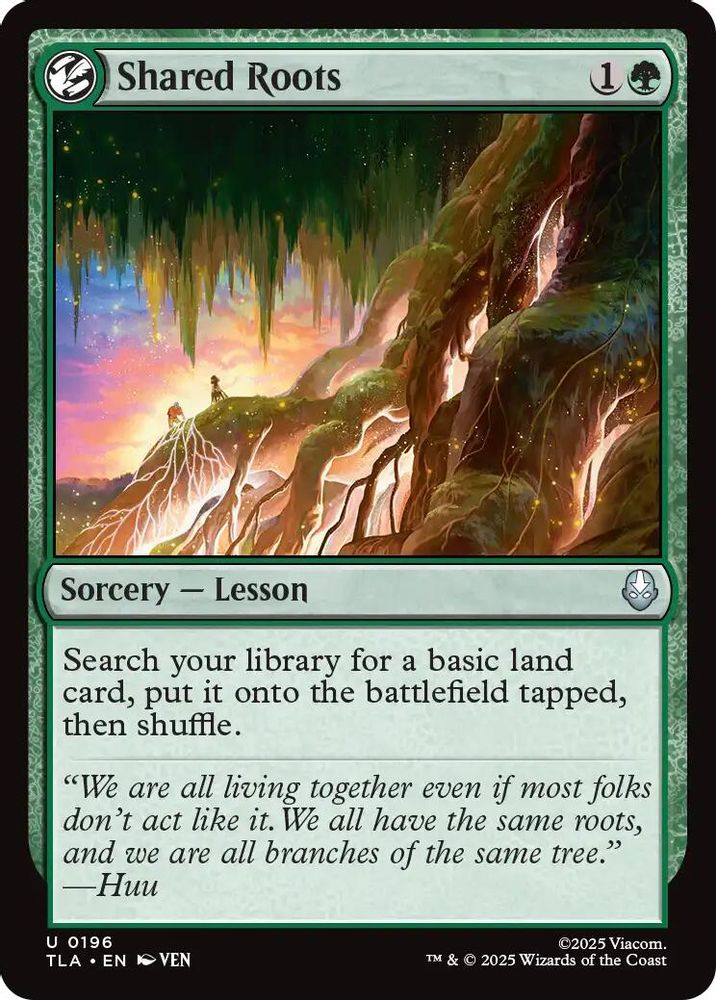 2025 Magic: The Gathering: Avatar: The Last Airbender (TLA) - Shared Roots (#196, Uncommon) (Foil, Near Mint)