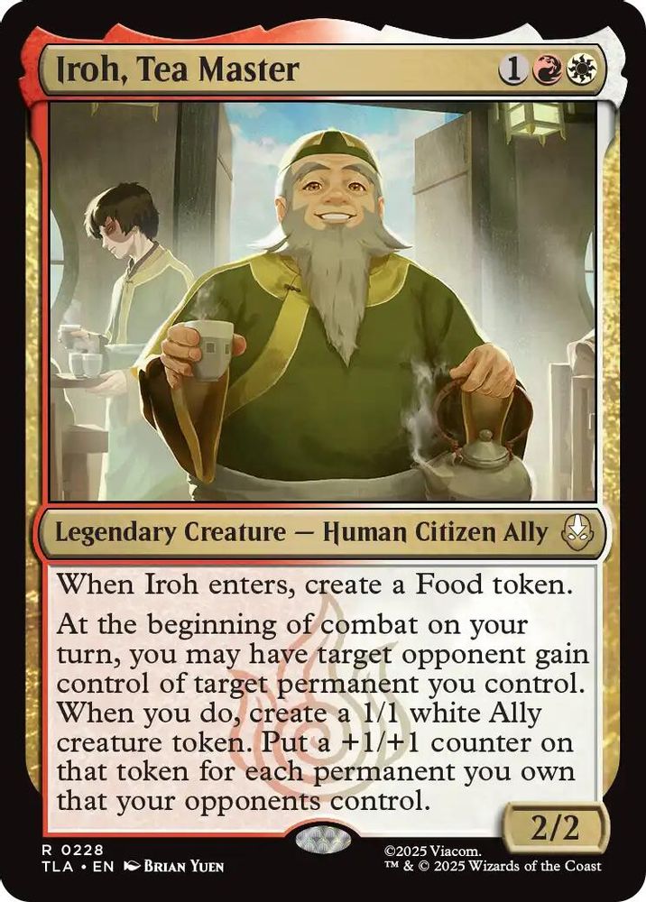 2025 Magic: The Gathering: Avatar: The Last Airbender (TLA) - Iroh Tea Master (#228, Rare)