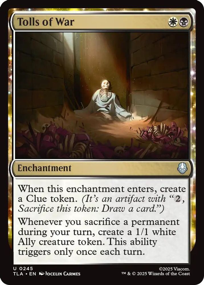 2025 Magic: The Gathering: Avatar: The Last Airbender (TLA) - Tolls of War (#245, Uncommon)