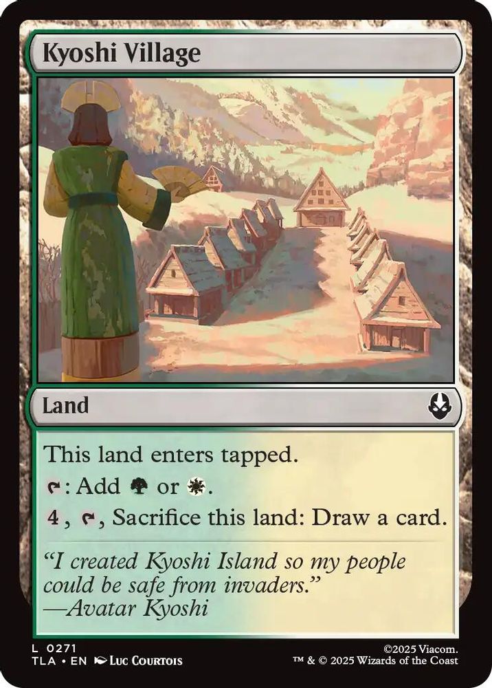 2025 Magic: The Gathering: Avatar: The Last Airbender (TLA) - Kyoshi Village (#271, Land) (, Near Mint)
