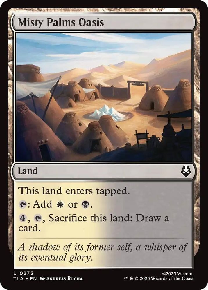 2025 Magic: The Gathering: Avatar: The Last Airbender (TLA) - Misty Palms Oasis (#273, Land) (, Near Mint)