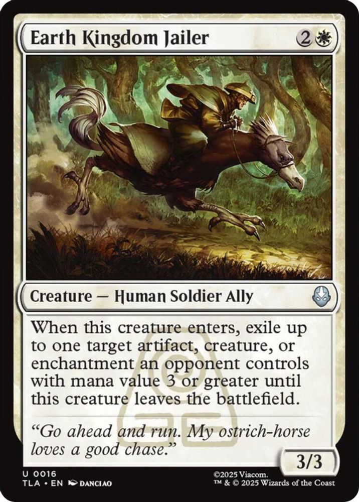 2025 Magic: The Gathering: Avatar: The Last Airbender (TLA) - Earth Kingdom Jailer (#16, Uncommon)