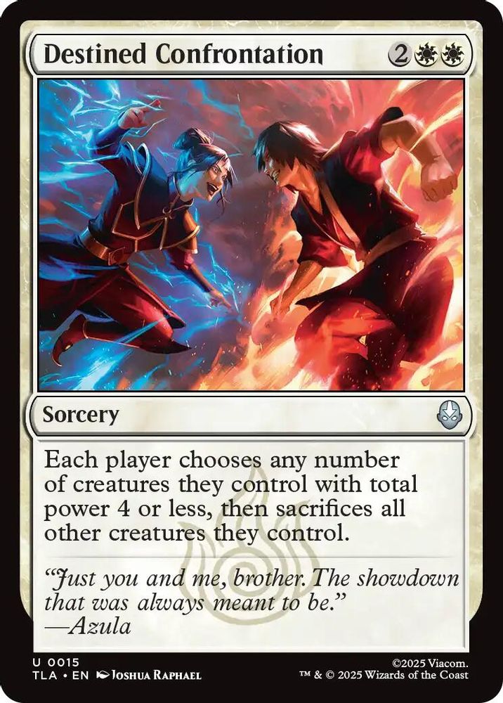 2025 Magic: The Gathering: Avatar: The Last Airbender (TLA) - Destined Confrontation (#15, Uncommon) (, Near Mint)