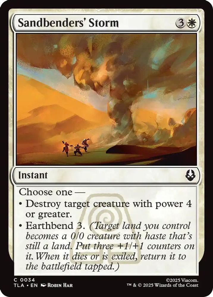 2025 Magic: The Gathering: Avatar: The Last Airbender (TLA) - Sandbenders Storm (#34, Common) (, Near Mint)