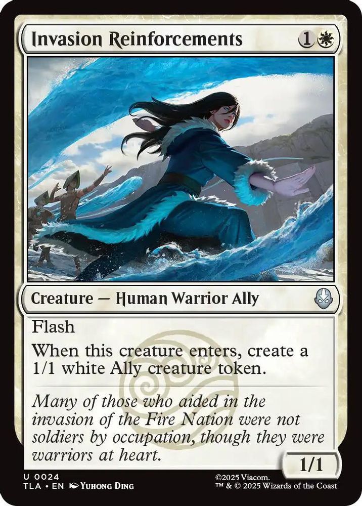 2025 Magic: The Gathering: Avatar: The Last Airbender (TLA) - Invasion Reinforcements (#24, Uncommon) (, Near Mint)