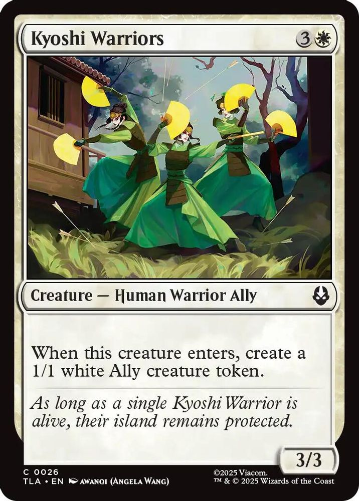 2025 Magic: The Gathering: Avatar: The Last Airbender (TLA) - Kyoshi Warriors (#26, Common) (, Near Mint)
