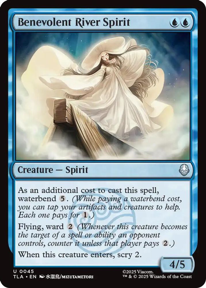 2025 Magic: The Gathering: Avatar: The Last Airbender (TLA) - Benevolent River Spirit (#45, Uncommon) (, Near Mint)