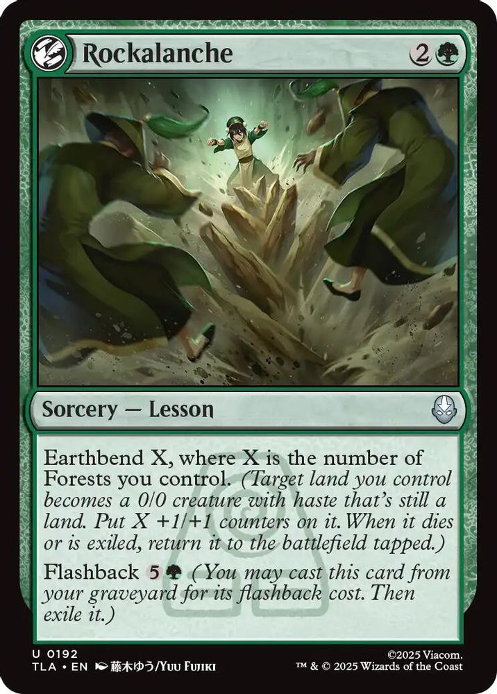 2025 Magic: The Gathering: Avatar: The Last Airbender (TLA) - Rockalanche (#192, Uncommon)