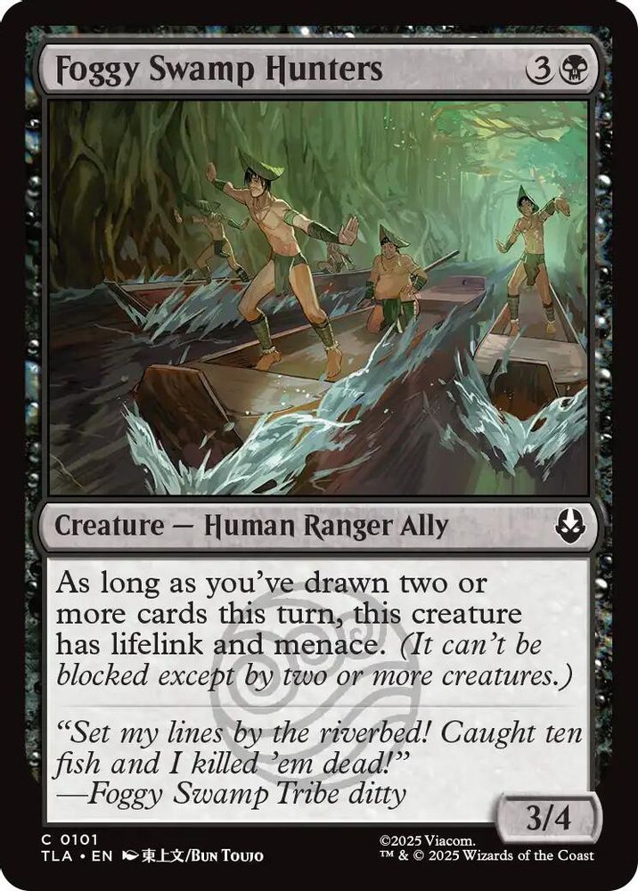 2025 Magic: The Gathering: Avatar: The Last Airbender (TLA) - Foggy Swamp Hunters (#101, Common) (, Near Mint)