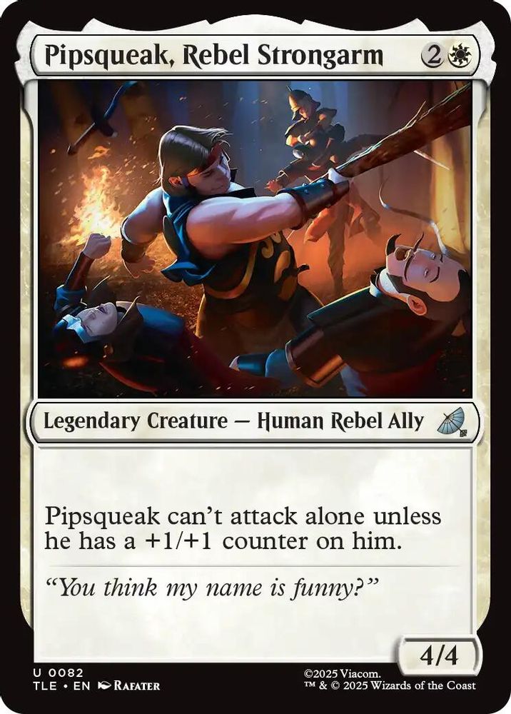 2025 Magic: The Gathering: Avatar: The Last Airbender: Eternal-Legal (TLE) - Pipsqueak Rebel Strongarm (#82, Uncommon) (, Near Mint)