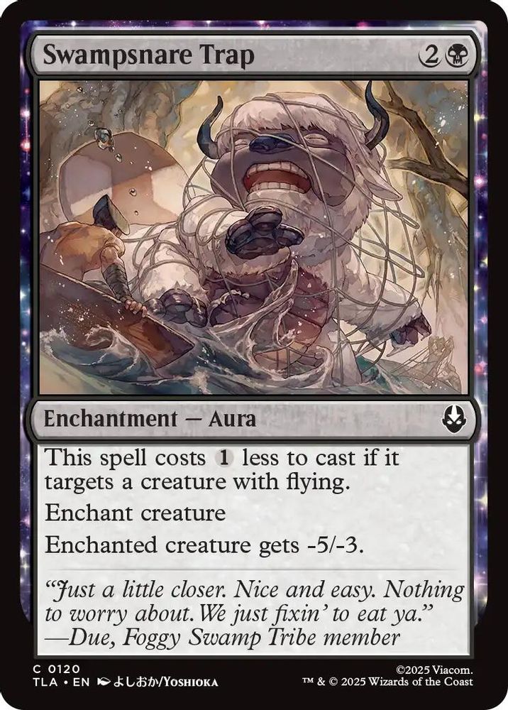 2025 Magic: The Gathering: Avatar: The Last Airbender (TLA) - Swampsnare Trap (#120, Common)