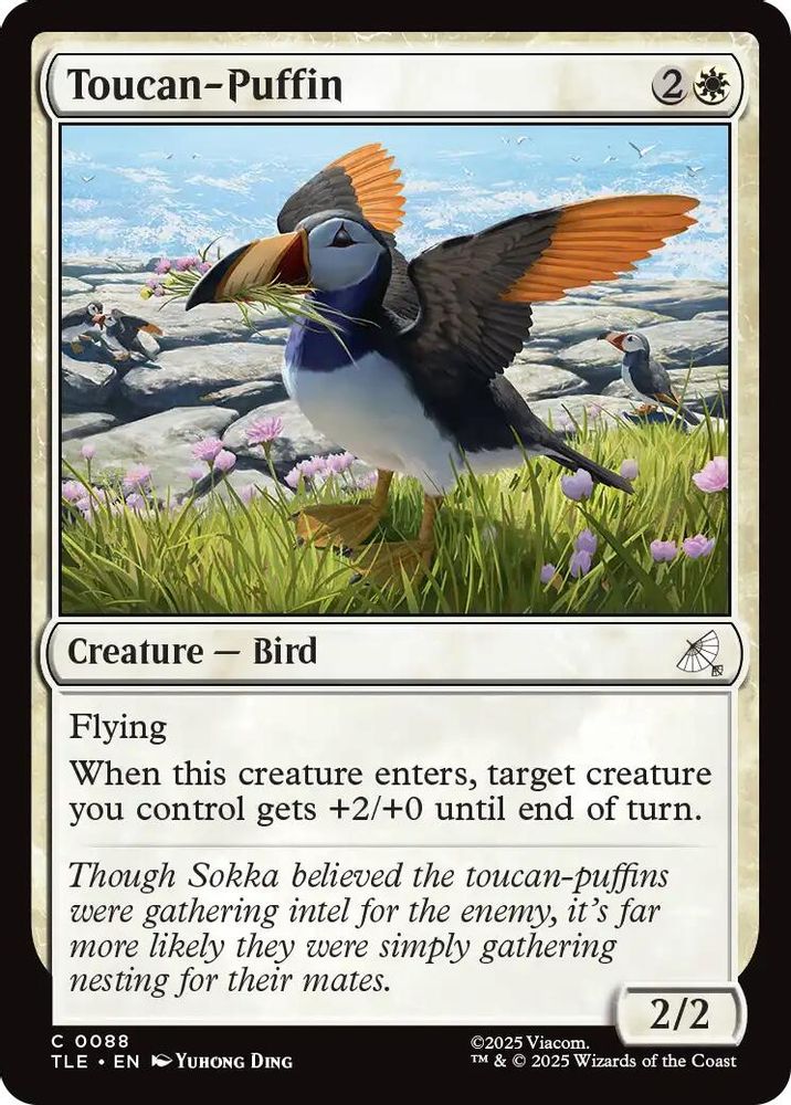 2025 Magic: The Gathering: Avatar: The Last Airbender: Eternal-Legal (TLE) - Toucan Puffin (#88, Common) (, Near Mint)