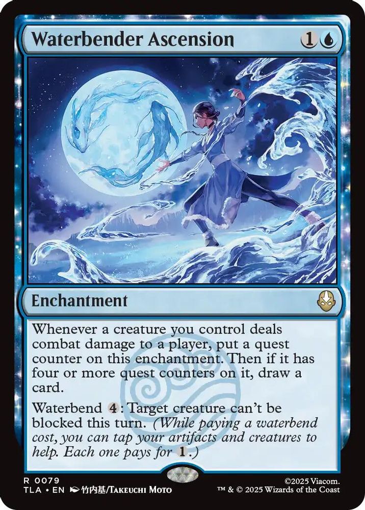 2025 Magic: The Gathering: Avatar: The Last Airbender (TLA) - Waterbender Ascension (#79, Rare) (Foil, Near Mint)