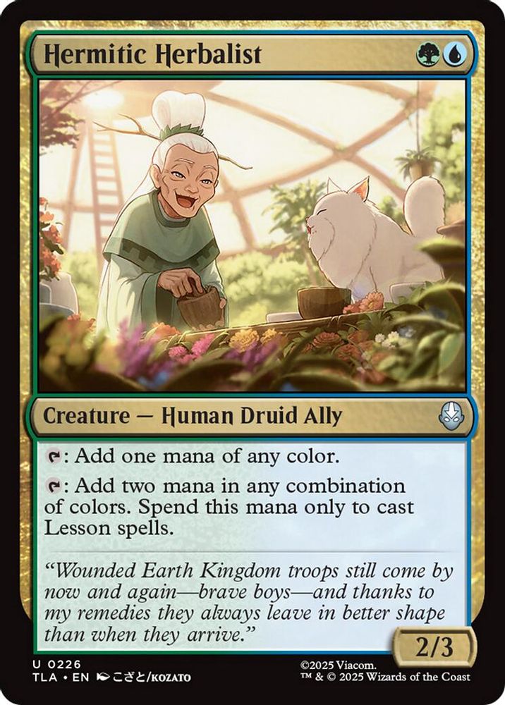 2025 Magic: The Gathering: Avatar: The Last Airbender (TLA) - Hermitic Herbalist (#226, Uncommon) (, Near Mint)