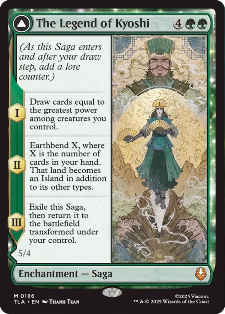 2025 Magic: The Gathering: Avatar: The Last Airbender (TLA) - The Legend of Kyoshi (#186, Mythic Rare) (Foil, Near Mint)